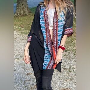 Bisou Bisou Boho Hippie Duster Kimono